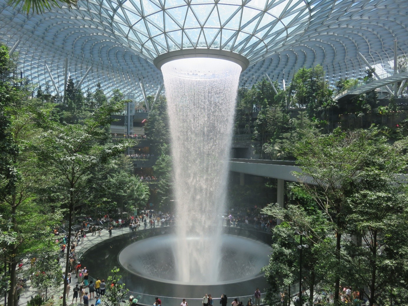 A Terminal of Waterfalls and Gardens: Discover the Jewel Changi Airport -  Flight-Report